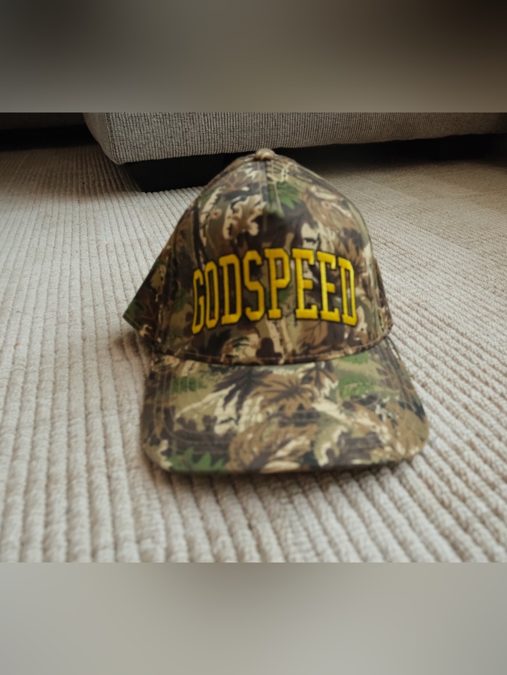 Godspeed Embroidered Camo Baseball Cap